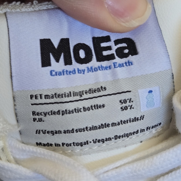 Moea Womens Size 37 White and Blue Sneakers, Excellent Condition - Picture 15 of 15